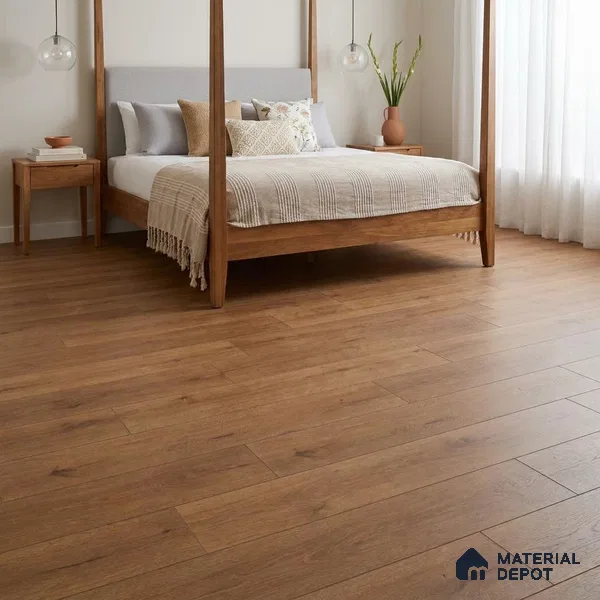 Reddish Warm Oak Matte Finish 4 ft x 7 inch - 5 mm SPC Flooring | SP 00137 | 15-Year Warranty Click-Lock DIY Installation | Suitable For Kitchen, Living Room & Bedroom