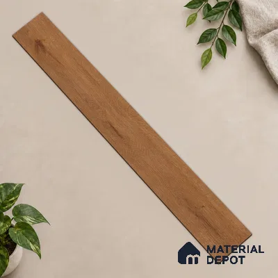 Reddish Warm Oak Matte Finish 4 ft x 7 inch - 5 mm SPC Flooring | SP 00137 | 15-Year Warranty Click-Lock DIY Installation | Suitable For Kitchen, Living Room & Bedroom