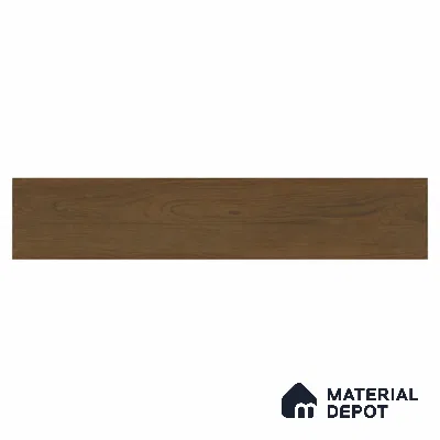 Medium Umber Brown Matte Finish 4 ft x 7 inch - 5 mm SPC Flooring | SP 00130 | 15-Year Warranty Click-Lock DIY Installation | Suitable For Kitchen, Living Room & Bedroom