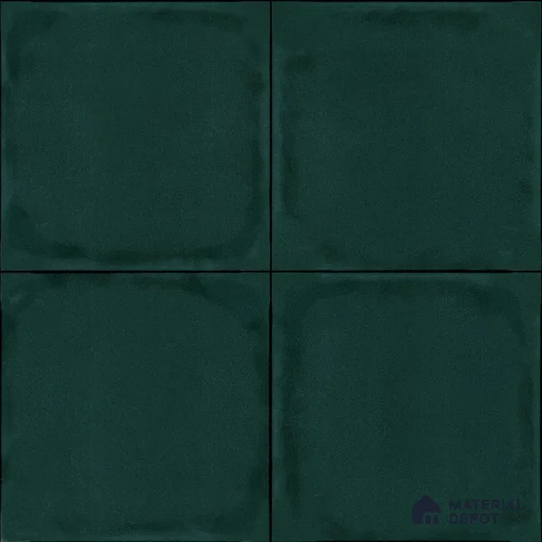 Plain Wall & Floor Base Tile TL 11131 Deep Teal 1 ft x 1 ft Ceramic Matte Finish Tile - 10 mm | Suitable For Bathroom, Balcony & Kitchen Backsplash