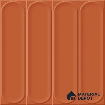 Faux Subway Wall Tile TL 11336 Terra Arch 1 ft x 1 ft Ceramic Glossy Finish Tile - 10 mm | Suitable For Bathroom, Dining Area, Kitchen Backsplash