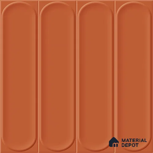 Faux Subway Wall Tile TL 11336 Terra Arch 1 ft x 1 ft Ceramic Glossy Finish Tile - 10 mm | Suitable For Bathroom, Balcony & Kitchen Backsplash