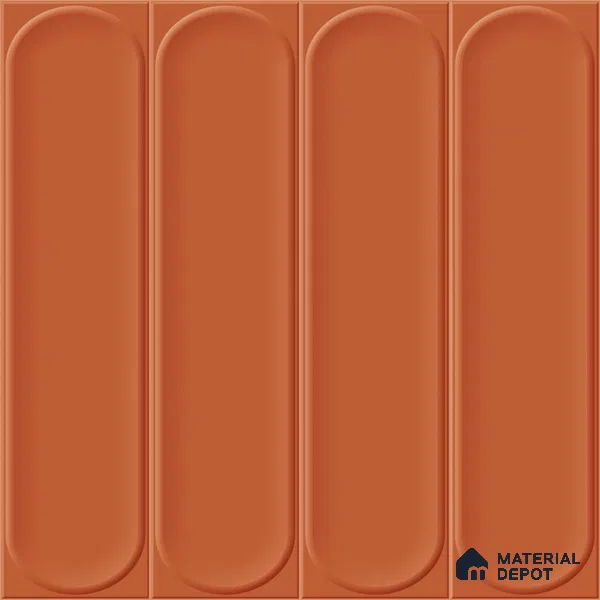 Faux Subway Wall Tile TL 11336 Terra Arch 1 ft x 1 ft Ceramic Glossy Finish Tile - 10 mm | Suitable For Bathroom, Dining Area, Kitchen Backsplash