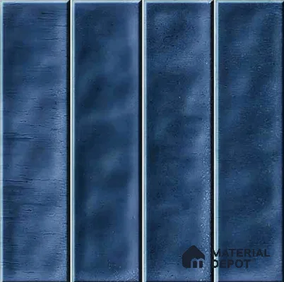 Faux Subway Wall Tile TL 11298 Indigo Plank 1 ft x 1 ft Ceramic Glossy Finish Tile - 10 mm | Suitable For Bathroom, Dining Area, Kitchen Backsplash