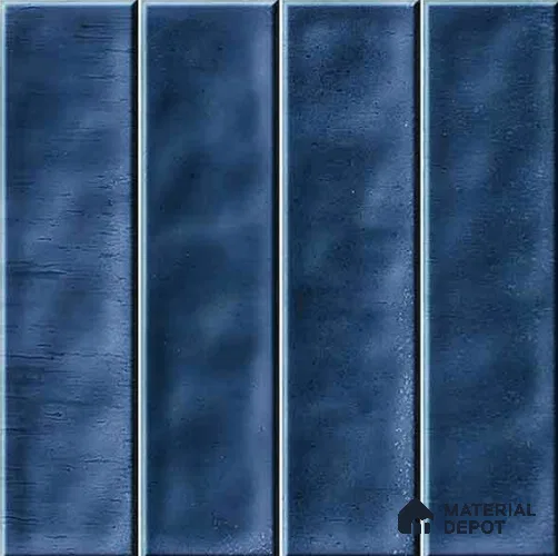 Faux Subway Wall Tile TL 11298 Indigo Plank 1 ft x 1 ft Ceramic Glossy Finish Tile - 10 mm | Suitable For Bathroom, Balcony & Kitchen Backsplash