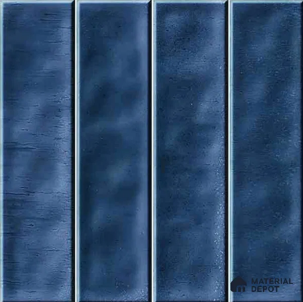 Faux Subway Wall Tile TL 11298 Indigo Plank 1 ft x 1 ft Ceramic Glossy Finish Tile - 10 mm | Suitable For Bathroom, Dining Area, Kitchen Backsplash