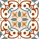Moroccan Wall & Floor Carpet Center Tile TL 11167 Terra Vine 1 ft x 1 ft Ceramic Matte Finish Tile - 10 mm | Suitable For Kitchen, Bathroom, Balcony | Image 10