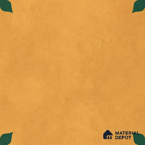 Moroccan Wall & Floor Tile TL 11132 Amber Leaf 1 ft x 1 ft Ceramic Matte Finish Tile - 10 mm | Suitable For Kitchen, Bathroom, Balcony