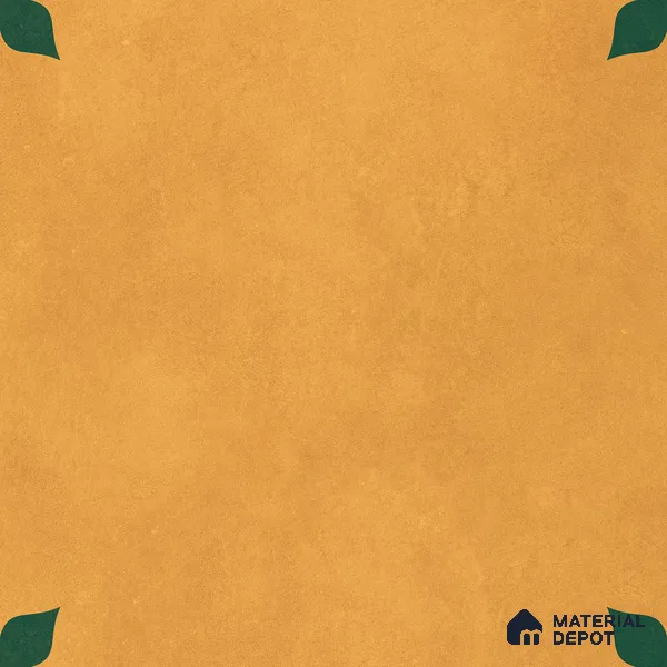Moroccan Wall & Floor Tile TL 11132 Amber Leaf 1 ft x 1 ft Ceramic Matte Finish Tile - 10 mm | Suitable For Kitchen, Bathroom, Balcony