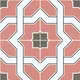 Moroccan Wall & Floor Tile TL 11119 Coral Mosaic 1 ft x 1 ft Ceramic Matte Finish Tile - 10 mm | Suitable For Kitchen, Bathroom, Balcony | Image 02