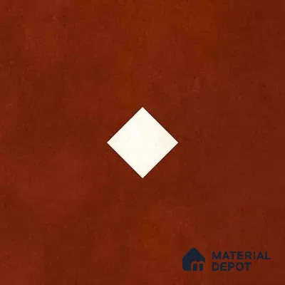 Moroccan Wall & Floor Decor Tile TL 11662 C Terracotta Diamond 1 ft x 1 ft Ceramic Matte Finish Tile - 10 mm | Suitable For Kitchen, Bathroom, Balcony