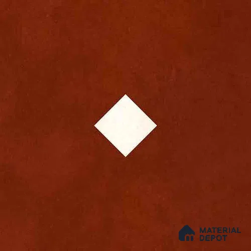 Moroccan Wall & Floor Decor Tile TL 11662 C Terracotta Diamond 1 ft x 1 ft Ceramic Matte Finish Tile - 10 mm | Suitable For Kitchen, Bathroom, Balcony