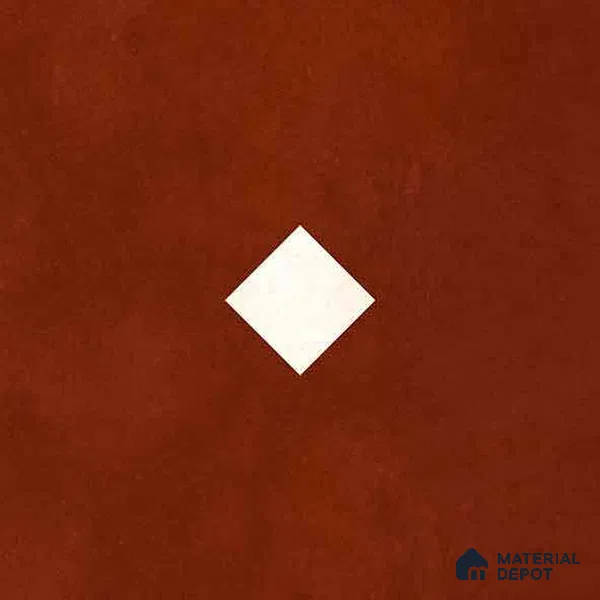 Moroccan Wall & Floor Decor Tile TL 11662 C Terracotta Diamond 1 ft x 1 ft Ceramic Matte Finish Tile - 10 mm | Suitable For Kitchen, Bathroom, Balcony
