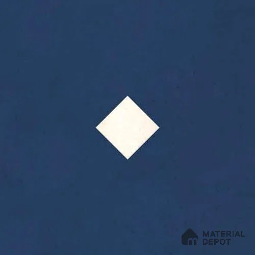 Moroccan Wall & Floor Decor Tile TL 11662 Navy Diamond 1 ft x 1 ft Ceramic Matte Finish Tile - 10 mm | Suitable For Kitchen, Bathroom, Balcony