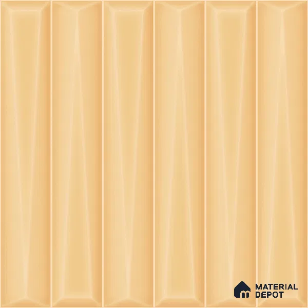 Faux Subway Wall Tile TL 11341 Ivory Prism 1 ft x 1 ft Ceramic Glossy Finish Tile - 10 mm | Suitable For Bathroom, Kitchen Backsplash