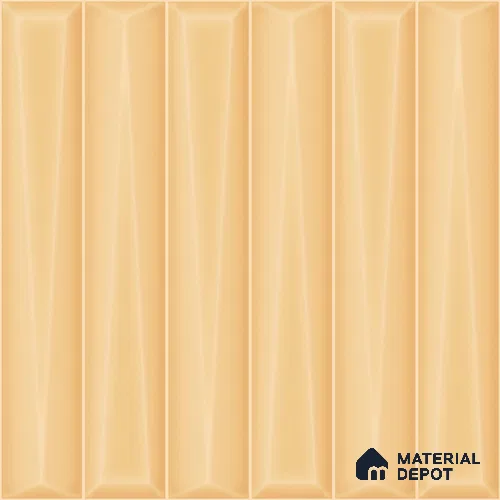 Faux Subway Wall Tile TL 11341 Ivory Prism 1 ft x 1 ft Ceramic Glossy Finish Tile - 10 mm | Suitable For Bathroom, Kitchen Backsplash
