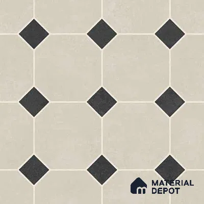 Moroccan Wall & Floor Tile TL 11661 Oxford Diamond 1 ft x 1 ft Ceramic Matte Finish Tile - 10 mm | Suitable For Kitchen, Bathroom, Balcony