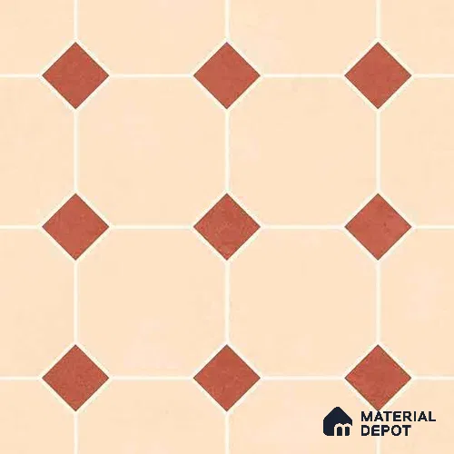 Moroccan Wall & Floor Tile TL 11661 D Desert Diamond 1 ft x 1 ft Ceramic Matte Finish Tile - 10 mm | Suitable For Kitchen, Bathroom, Balcony