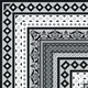 Moroccan Wall & Floor Carpet Corner Tile TL 11150 Monochrome Manor 1 ft x 1 ft Ceramic Matte Finish Tile - 10 mm | Suitable For Living Room, Kitchen, Dining Area | Image 08