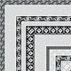 Moroccan Monochrome Wall & Floor Carpet Corner Tile TL 11146 Athenian Border 1 ft x 1 ft Ceramic Matte Finish Tile - 10 mm | Suitable For Living Room, Kitchen, Dining Area | Image 04