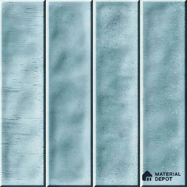 Faux Subway Wall Tile TL 11303 Mist Blue Plank 1 ft x 1 ft Ceramic Glossy Finish Tile - 10 mm | Suitable For Bathroom, Dining Area, Kitchen Backsplash