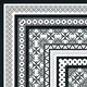 Moroccan Wall & Floor Carpet Corner Tile TL 11148 Monochrome Arabesque 1 ft x 1 ft Ceramic Matte Finish Tile - 10 mm | Suitable For Living Room, Kitchen, Dining Area | Image 03