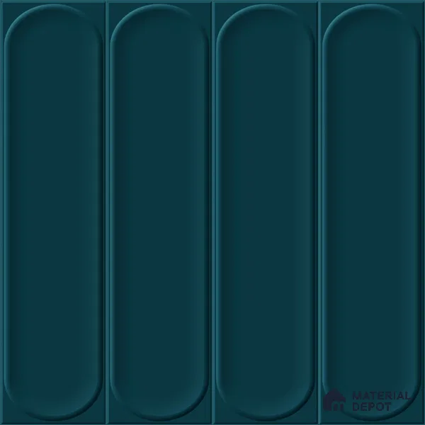 Faux Subway Wall Tile TL 11327 Midnight Pillar 1 ft x 1 ft Ceramic Glossy Finish Tile - 10 mm | Suitable For Bathroom, Dining Area, Kitchen Backsplash