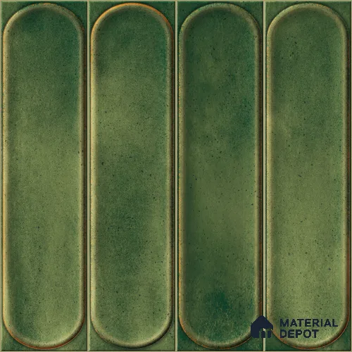 Faux Subway Wall Tile TL 11333 Verdant Archway 1 ft x 1 ft Ceramic Glossy Finish Tile - 10 mm | Suitable For Bathroom, Dining Area, Kitchen Backsplash
