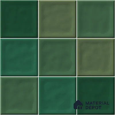 Faux Subway Wall Tile TL 11316 Emerald Mist 1 ft x 1 ft Ceramic Glossy Finish Tile - 10 mm | Suitable For Bathroom, Dining Area, Kitchen Backsplash