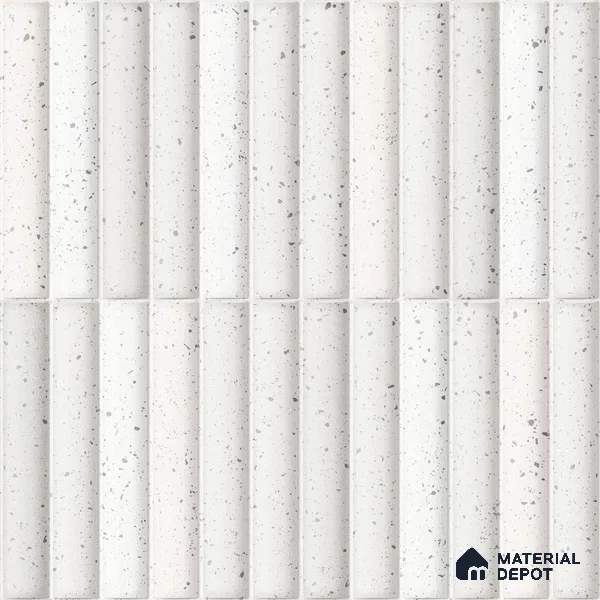 Faux Subway Wall Tile TL 11290 Speckled Ridge 1 ft x 1 ft Ceramic Glossy Finish Tile - 10 mm | Suitable For Bathroom, Dining Area, Kitchen Backsplash