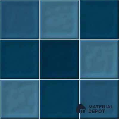 Faux Subway Wall Tile TL 11313 Azure Depths 1 ft x 1 ft Ceramic Glossy Finish Tile - 10 mm | Suitable For Bathroom, Balcony & Kitchen Backsplash (Sample)