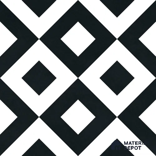 Moroccan Monochrome Wall & Floor Tile TL 11139 Noir Matrix 1 ft x 1 ft Ceramic Matte Finish Tile - 10 mm | Suitable For Kitchen, Bathroom, Balcony