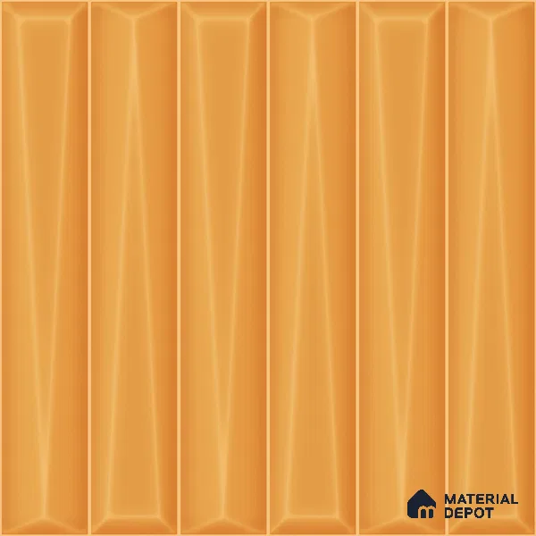 Faux Subway Wall Tile TL 11340 Golden Taper 1 ft x 1 ft Ceramic Glossy Finish Tile - 10 mm | Suitable For Bathroom, Balcony & Kitchen Backsplash