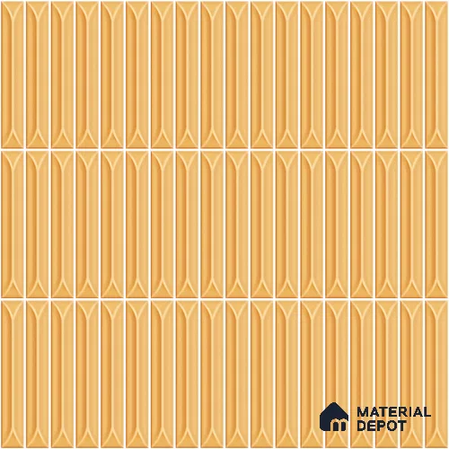 Faux Kitkat Subway Wall Tile TL 11307 Honey Arrow 1 ft x 1 ft Ceramic Glossy Finish Tile - 10 mm | Suitable For Bathroom, Dining Area, Kitchen Backsplash