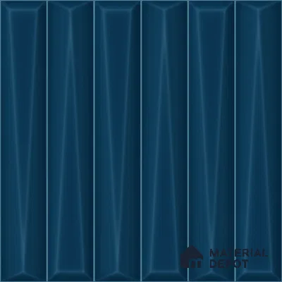 Faux Subway Wall Tile TL 11338 Prism Indigo 1 ft x 1 ft Ceramic Glossy Finish Tile - 10 mm | Suitable For Bathroom, Dining Area, Kitchen Backsplash