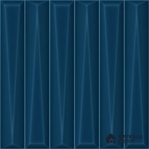Faux Subway Wall Tile TL 11338 Prism Indigo 1 ft x 1 ft Ceramic Glossy Finish Tile - 10 mm | Suitable For Bathroom, Dining Area, Kitchen Backsplash