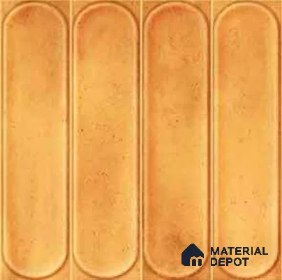 Faux Subway Wall Tile TL 11330 Amber Pillar 1 ft x 1 ft Ceramic Glossy Finish Tile - 10 mm | Suitable For Bathroom, Dining Area, Kitchen Backsplash