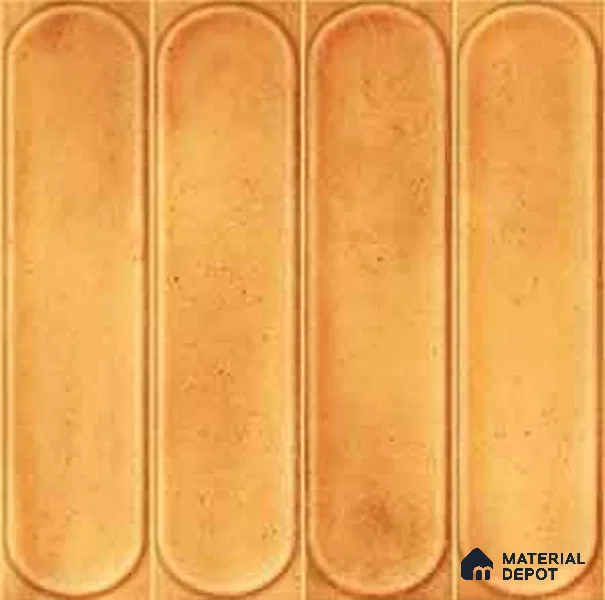 Faux Subway Wall Tile TL 11330 Amber Pillar 1 ft x 1 ft Ceramic Glossy Finish Tile - 10 mm | Suitable For Bathroom, Dining Area, Kitchen Backsplash