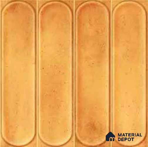 Faux Subway Wall Tile TL 11330 Amber Pillar 1 ft x 1 ft Ceramic Glossy Finish Tile - 10 mm | Suitable For Bathroom, Dining Area, Kitchen Backsplash