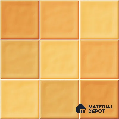Faux Subway Wall Tile TL 11314 Amber Glow 1 ft x 1 ft Ceramic Glossy Finish Tile - 10 mm | Suitable For Bathroom, Dining Area, Kitchen Backsplash
