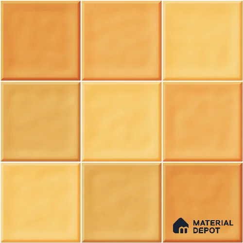 Faux Subway Wall Tile TL 11314 Amber Glow 1 ft x 1 ft Ceramic Glossy Finish Tile - 10 mm | Suitable For Bathroom, Dining Area, Kitchen Backsplash