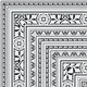 Moroccan Monochrome Wall & Floor Carpet Corner Tile TL 11152 Baroque Laurel 1 ft x 1 ft Ceramic Matte Finish Tile - 10 mm | Suitable For Living Room, Kitchen, Dining Area | Image 02