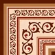 Moroccan Wall & Floor Carpet Corner Tile TL 11178 Russet Arabesque 1 ft x 1 ft Ceramic Matte Finish Tile - 10 mm | Suitable For Kitchen, Bathroom, Living Room | Image 10