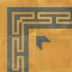 Moroccan Wall & Floor Corner 2 Carpet Tile TL 11195 Maze Mustard 1 ft x 1 ft Ceramic Matte Finish Tile - 10 mm | Suitable For Kitchen, Bathroom, Living Room | Image 05
