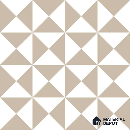 Moroccan Wall & Floor Tile TL 11117 Sand Prism 1 ft x 1 ft Ceramic Matte Finish Tile - 10 mm | Suitable For Kitchen, Bathroom, Balcony