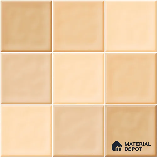 Faux Subway Wall Tile TL 11315 Honey Sand 1 ft x 1 ft Ceramic Glossy Finish Tile - 10 mm | Suitable For Bathroom, Balcony & Kitchen Backsplash