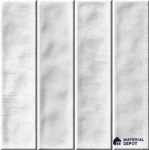 Faux Subway Wall Tile TL 11300 Frosted Plank 1 ft x 1 ft Ceramic Glossy Finish Tile - 10 mm | Suitable For Bathroom, Dining Area, Kitchen Backsplash