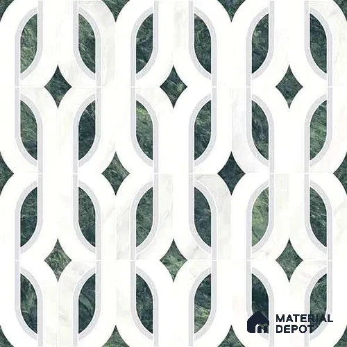 Moroccan Carving Wall & Floor Tile TL 11671 Verdant Lattice 1 ft x 1 ft Ceramic Carving Matte Finish Tile - 10 mm | Suitable For Bathroom, Dining Area, Kitchen