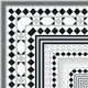 Moroccan Wall & Floor Carpet Corner Tile TL 11144 Monochrome Paragon 1 ft x 1 ft Ceramic Matte Finish Tile - 10 mm | Suitable For Living Room, Kitchen, Dining Area | Image 05