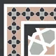 Moroccan Wall & Floor Carpet Corner Tile TL 11166 Rosette Mosaic 1 ft x 1 ft Ceramic Matte Finish Tile - 10 mm | Suitable For Kitchen, Bathroom, Balcony | Image 03